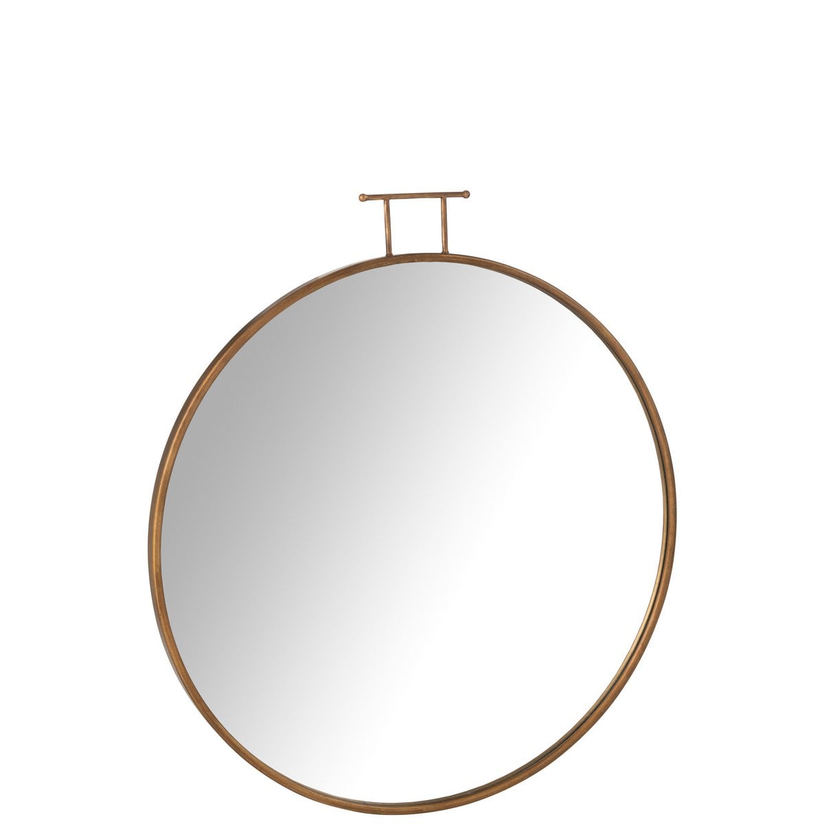 Vue rapprochée du verre du miroir Anto