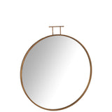 Vue rapprochée du verre du miroir Anto