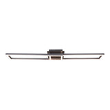Lampe à plafond CCT LED + "BANTY" RVB-Backlight avec de nombreuses fonctions, 115 cm de long, y compris la télécommande