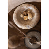 Bol J-Line Round Low Marble beige avec design moderne et élégant