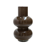 Vase Elite en verre marron foncé