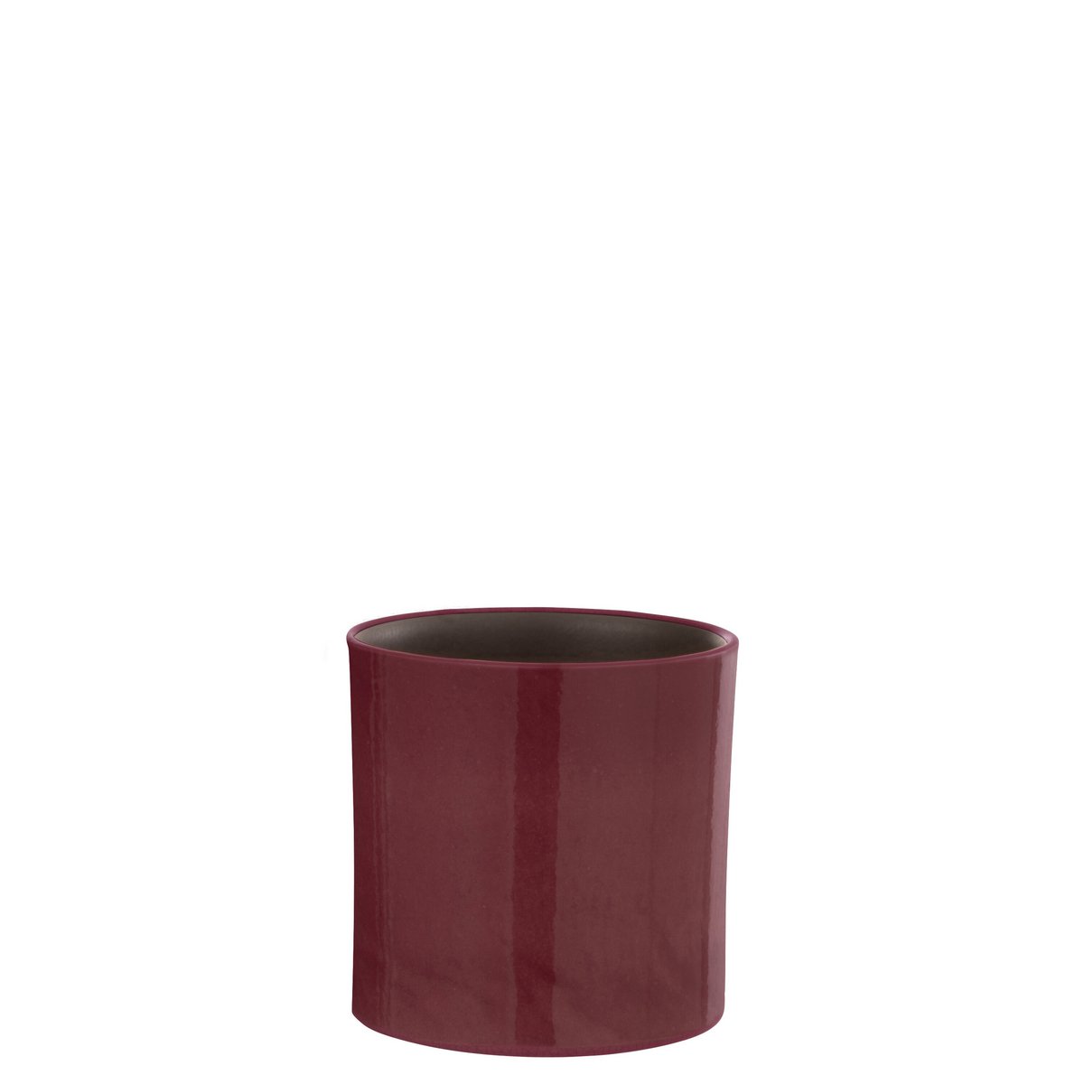 Pot de fleurs J-Line Flek en céramique fuchsia, élégant et moderne