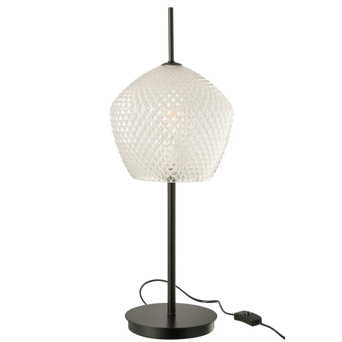 Lampe J-Line Glas - détail du verre et de la lumière diffuse