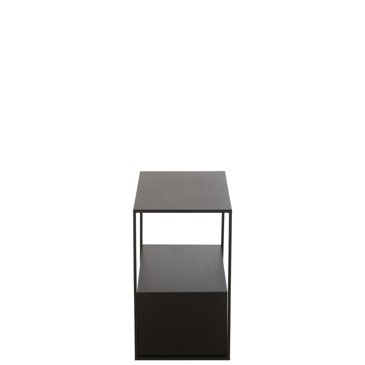 Détail du métal noir de la table d'appoint J-Line