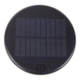Table de batterie solaire légère "Palu" pour l'extérieur et à l'intérieur, en plastique en noir, 20 cm de haut