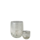 Détail du verre de la lanterne J-Line Scavo