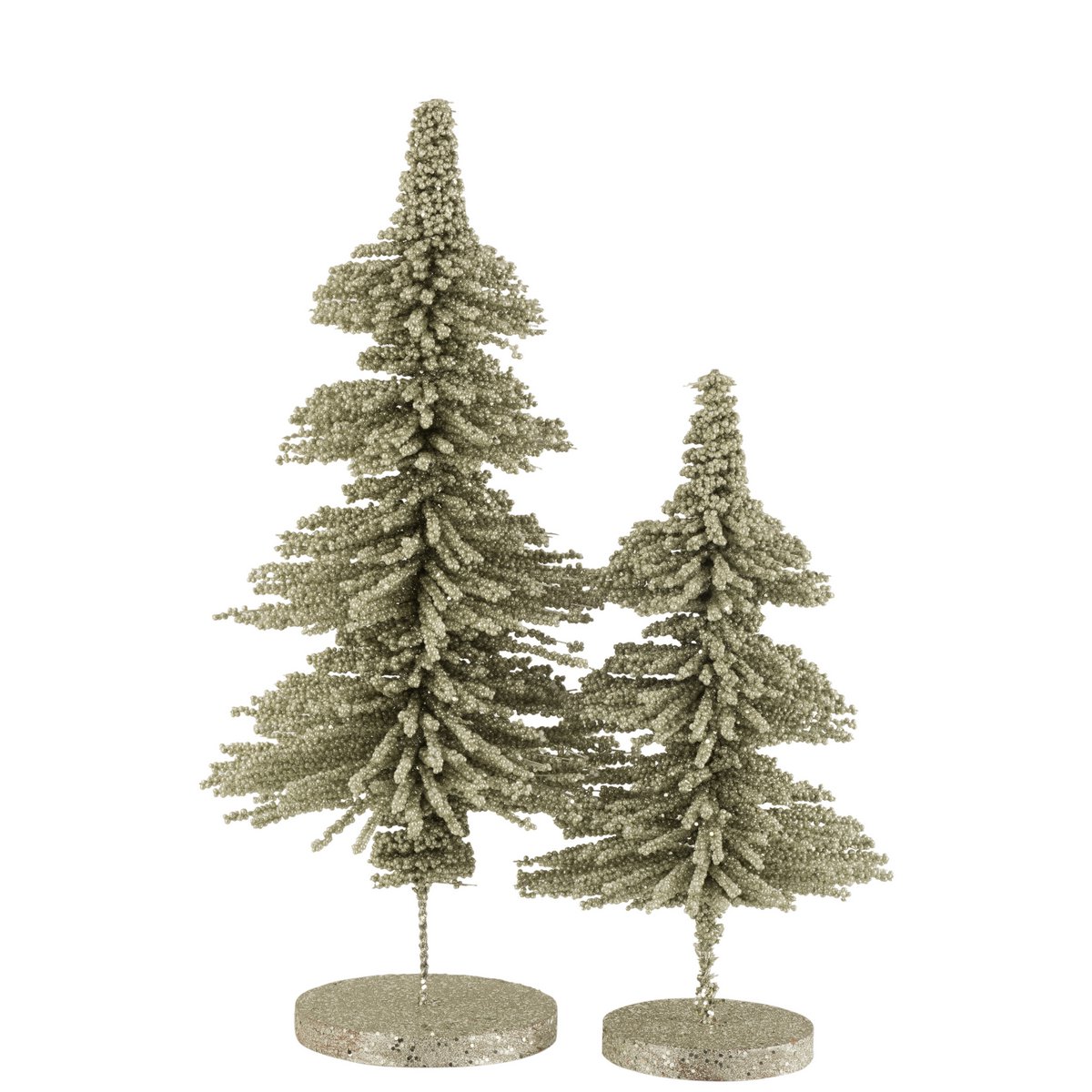 Sapin de Noël J-Line en plastique vert, vue complète