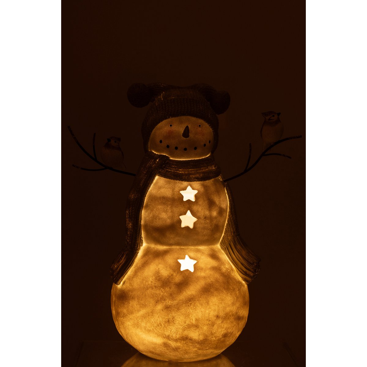 Détail du Bonhomme de Neige J-Line, décoratif et élégant