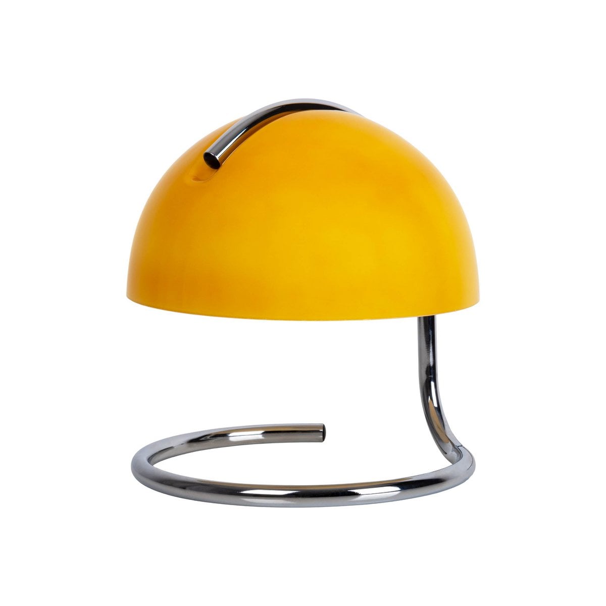 Lampe de table Burano jaune vue de face, design moderne et élégant