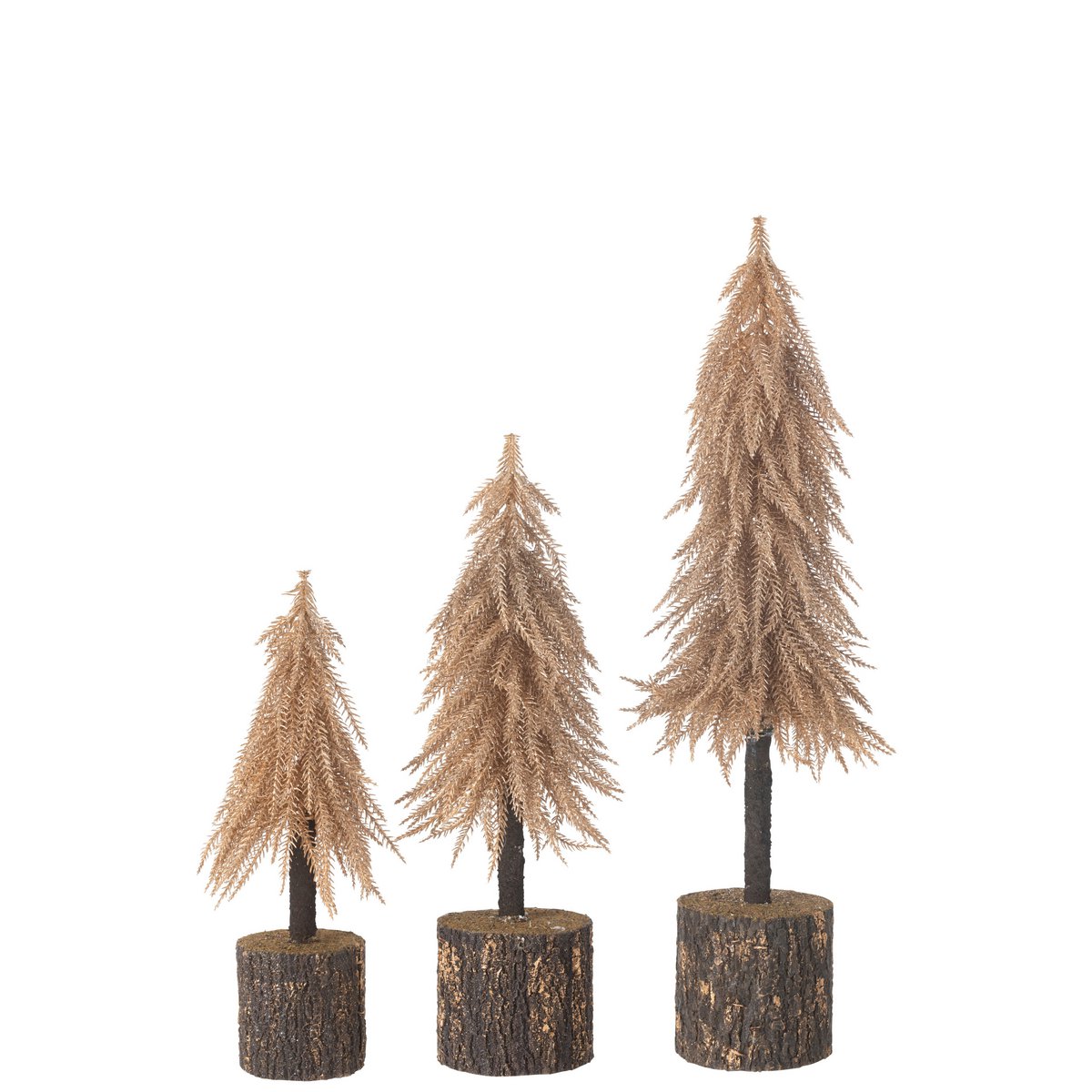 Sapin de Noël J-Line en cuivre dans un salon élégant