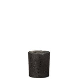 Bougeoir J-Line Stars en verre noir, parfait pour vos soirées