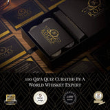 Coffret quiz whisky avec pierres à whisky et or massif