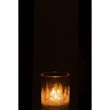 J-Line T-Light Holder Fond de Sucre Verre Prêt Moyen