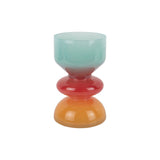Vase Summer Vibes Petit en verre multicolore avec dégradé estival