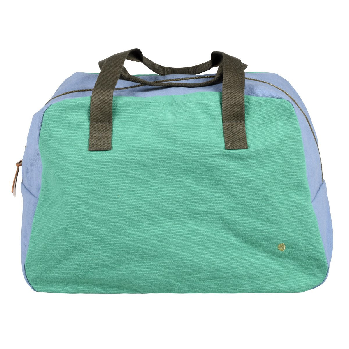 Sac week-end Tricolo Détox bluetiful en coton bio, coloris frais et moderne