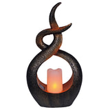 LED SOLAR Decol Light "Candle Flame", pour le plastique brun extérieur, LED intégré.