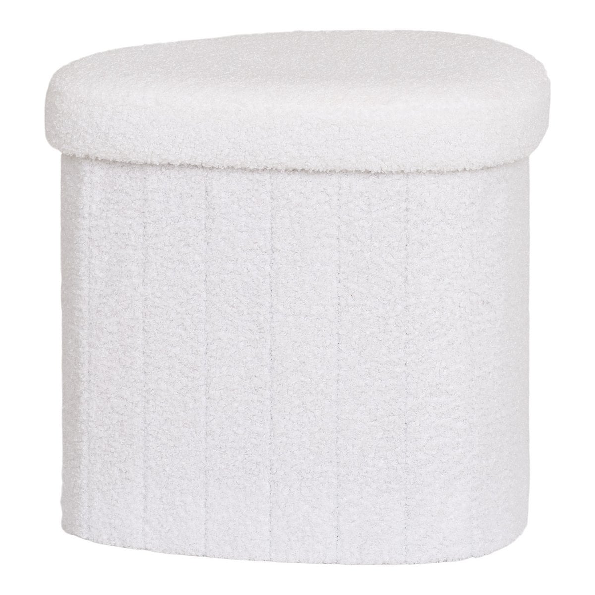 Pouf Medford blanc, parfait pour un intérieur contemporain