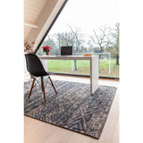 Tapis Eco - Rabat Noir - Tapis marron et noir
