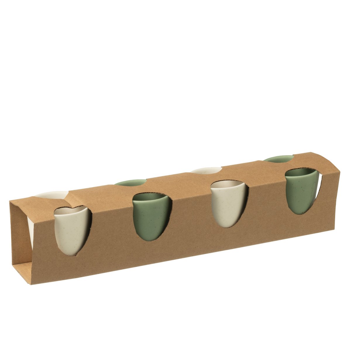 Vue latérale de la boîte à café J-Line, design élégant