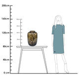 Vase en verre doré Artic