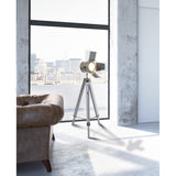 Lampe debout à trois pattes "en blanc avec version E27, 100-140 cm de haut, lampe pour le salon, la salle à manger ou le bureau