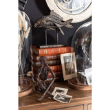 Objet déco J-Line en polyresin marron, vue latérale