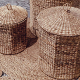 Panier à Linge avec Couvercle GARUT en Jacinthe d'Eau (3 tailles)