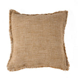 Housse de Coussin à Franges Sahara - Marron Naturel - 50x50