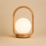 Lampe sans fil en bois marron clair Skye