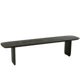 Canapé J-Line en bois d'acacia noir, vue de face