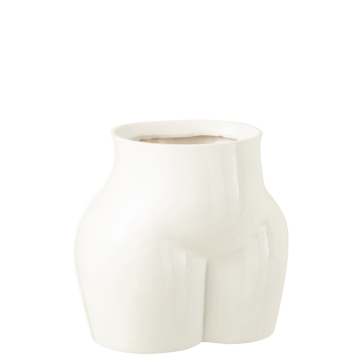 Vase J-Line Lady Bottom Pewter Glossy - mise en scène dans un intérieur chic