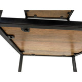 Étagère bibliothèque étagère sur pied 40x180x40 cm avec tiroirs Liverpool cadre en métal noir