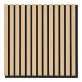 Panneau acoustique en bois naturel avec finition chêne, vue de face