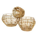 Panier à plantes | Panier à linge | Panier de Rangement RAHINA en Rotin (3 tailles)