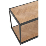 Table basse Zigzag Rectangle J-Line dans un salon moderne