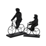 Décoration J-Lline Vélo Poly Noir - Perspective latérale mettant en valeur le design moderne