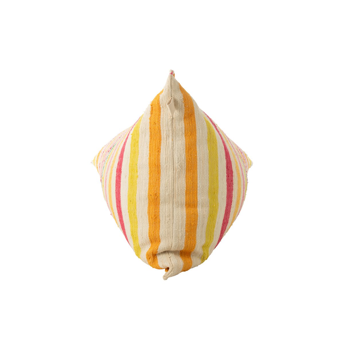 Détail des rayures colorées du coussin Cocoon J-Line