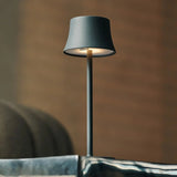 Lot de 4 lampes de table rechargeables grises avec station de recharge