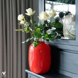 Vase rouge en verre Artic Bright