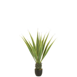 Agave Blanc Cassé Vert Artificiel - ambiance décorative