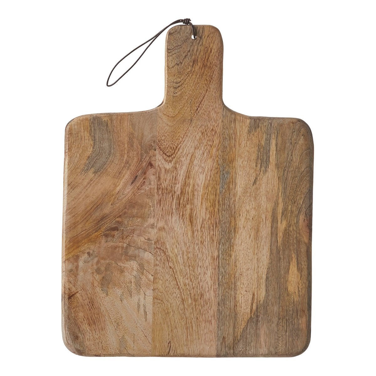 Planche à découper Duko marron en bois de manguier, vue de face