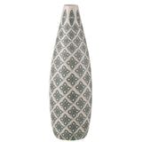 Vase Kousa J-Line en porcelaine bleu et blanc, vue avant.