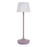 Lampe de batterie solaire "Emmi" 38 cm de haut, parapluie Ø 13 cm, métal en mûre et plastique blanc, pour la zone extérieure, cct.