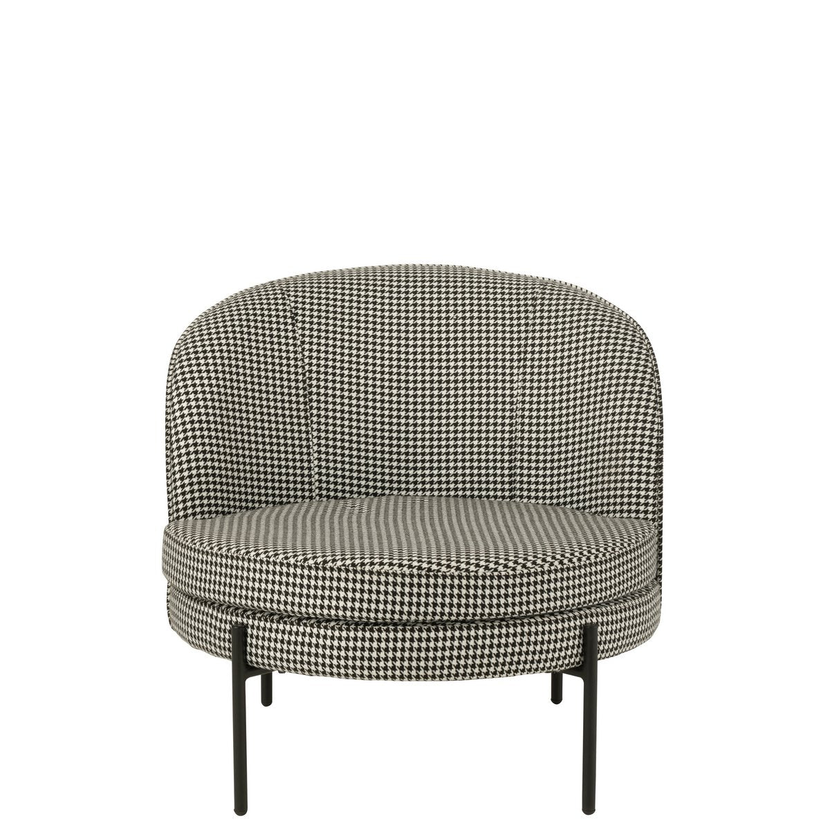 Détail du motif Pied-De-Poule sur la chaise J-Line