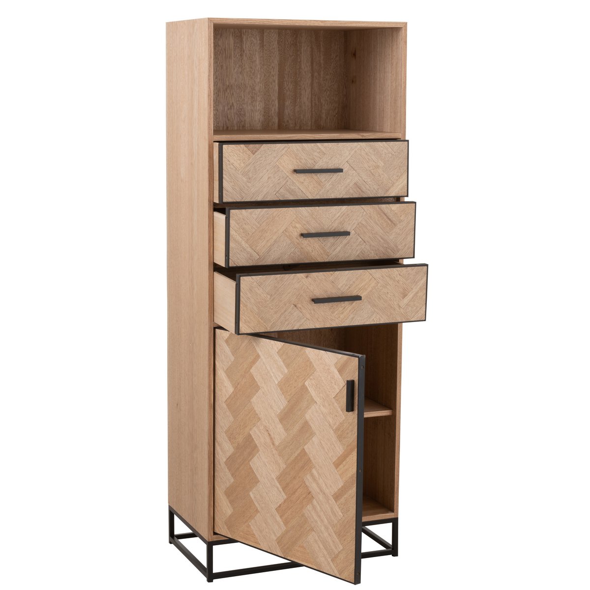 Armoire haute Zigzag J-Line dans un intérieur moderne