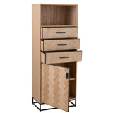 Armoire haute Zigzag J-Line dans un intérieur moderne