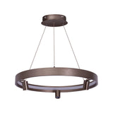 La lampe suspendue LED "" Tristan ", lampe à pendule en métal moderne et le plastique en blanc en acier, les LED sont fermement installées. Avec environ 58 cm Øthie, un éclairage idéal pour le salon, la salle à manger ou la cuisine.
