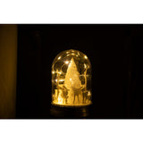 Cloche de Noël LED J-Line, ambiance festive sur une table
