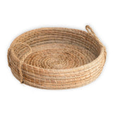 Plateau rond tissé à partir de Seagrass PINTU Plateau de service décoratif (2 tailles)