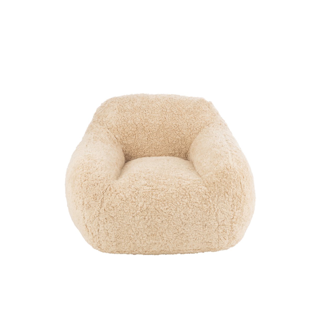 Détail du tissu crème du canapé J-Line Shearl